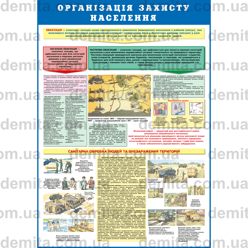 0133. Організація захисту населення.