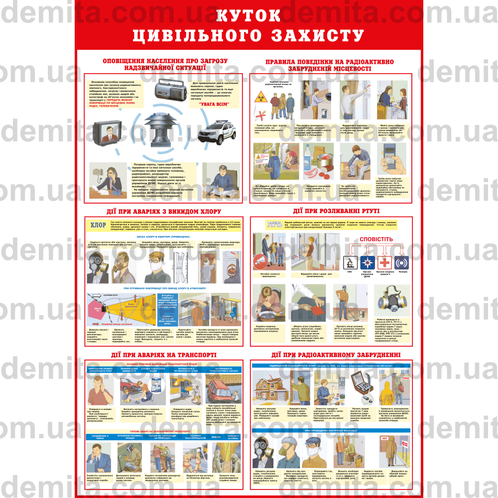0142. Куток цивільного захисту.