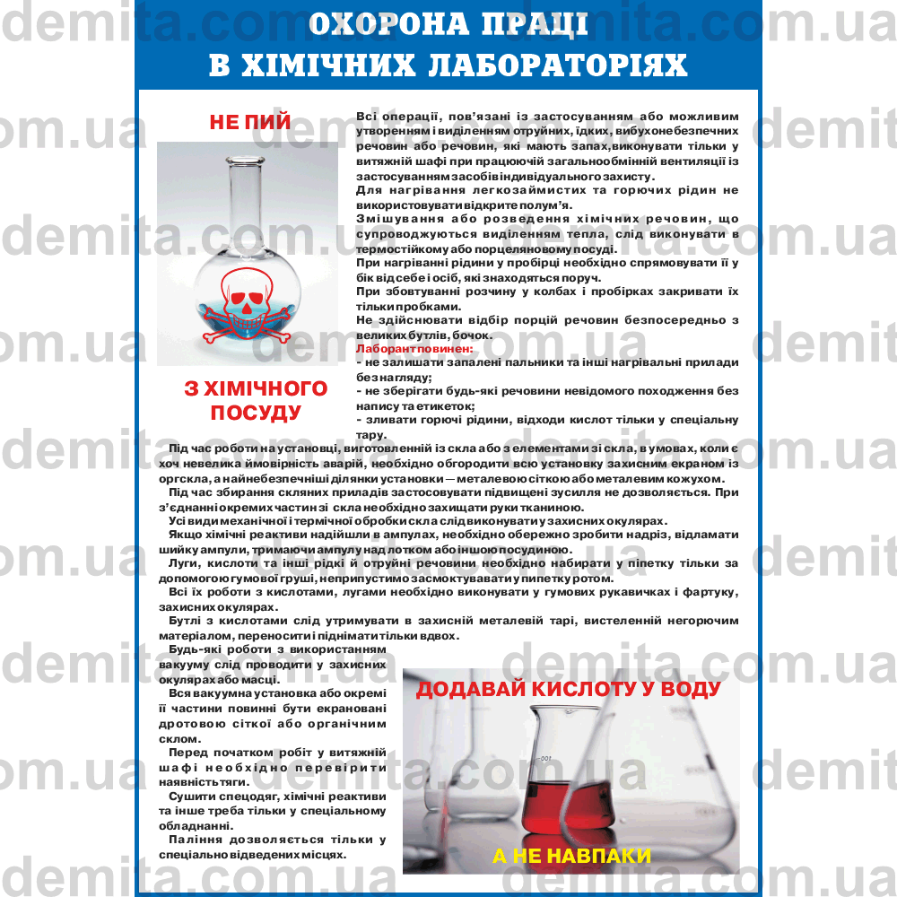 1067. Охорона праці в хімічних лабораторіях.