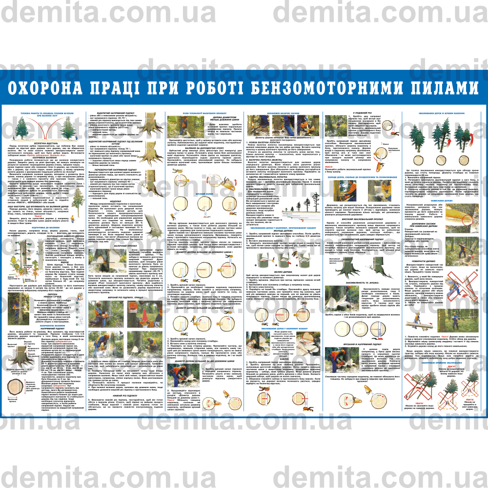 1101. Охорона праці при роботі з бензомоторними пилами.
