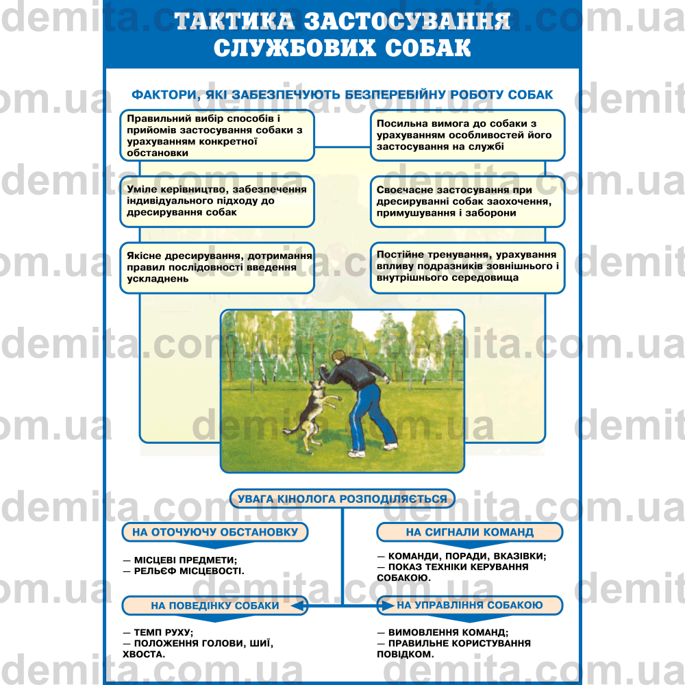 1124. Тактика застосування службових собак.