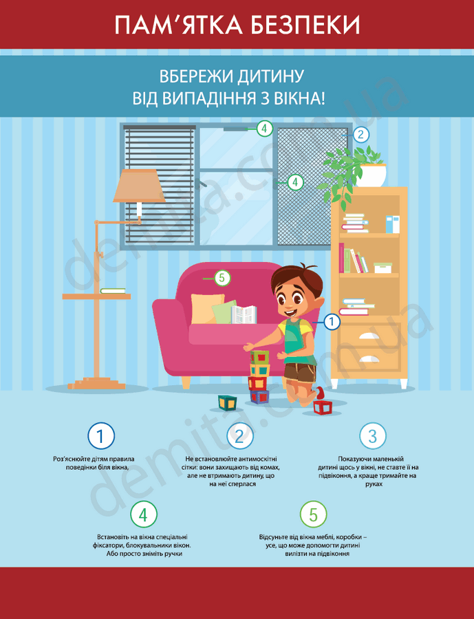 2289. Пам’ятка безпеки. Вбереди дитину від випадіння з вікна!