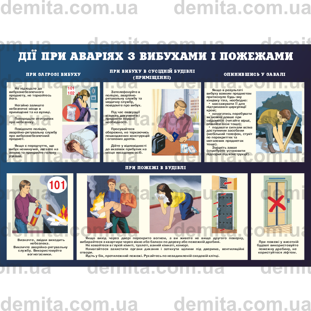 2322. Дії при аваріях з вибухами і пожежами.