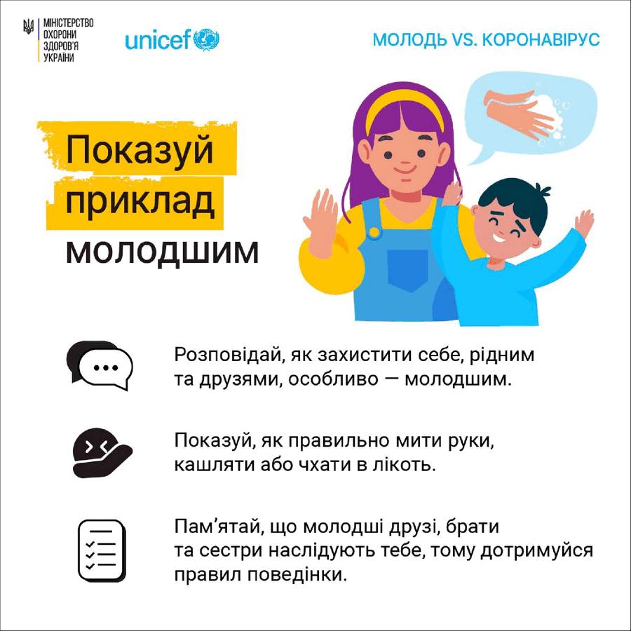 2340. Новий коронавірус: що робити молоді? Показуй приклад молодшим.